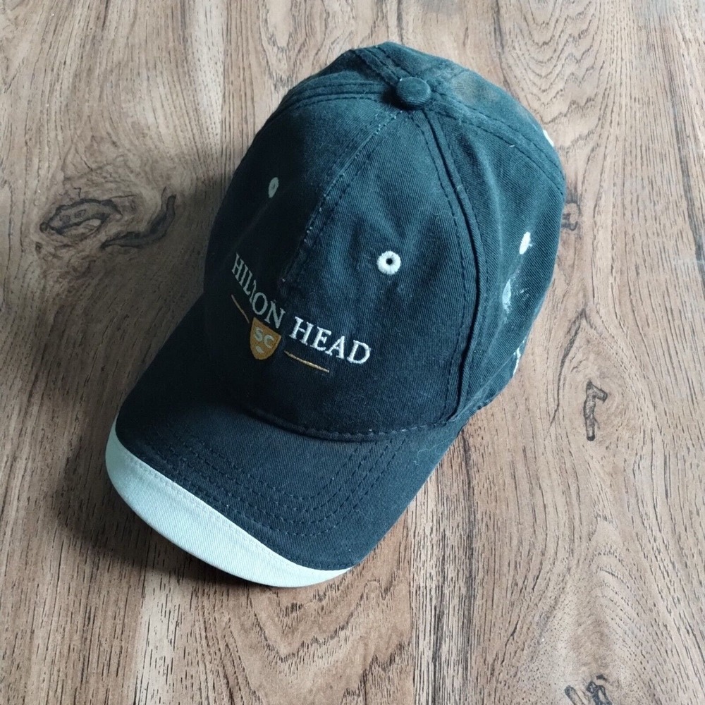 Hilton Head South Carolina Hat Baseball Cap Souvenir Cotton Adjustable Strap OS